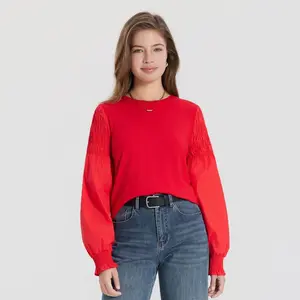Women's Puff Long Sleeve Blouse - Universal Thread