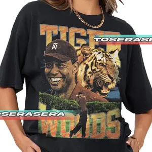 Tiger Woods Golf Legend Graphic Tee – PGA Tour Icon Shirt – Unisex Sports Fan Gift – Vintage Style Golf Apparel FD