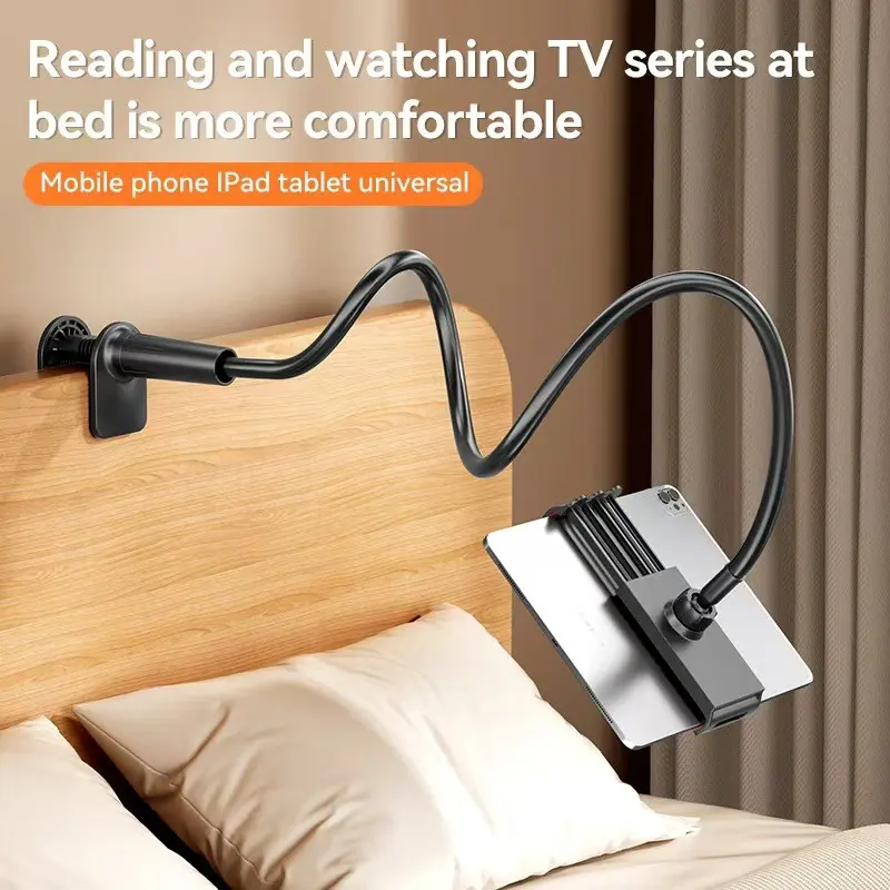 Adjustable Bedside Stand Holder, Tablet Mount Stand, Tablet Stands, Tablet Accessories, Compatible with Tablets & Smartphones, Perfect Companion for Reading/relaxing, Durable Design