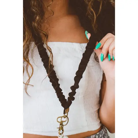 Black Luxe Lanyard