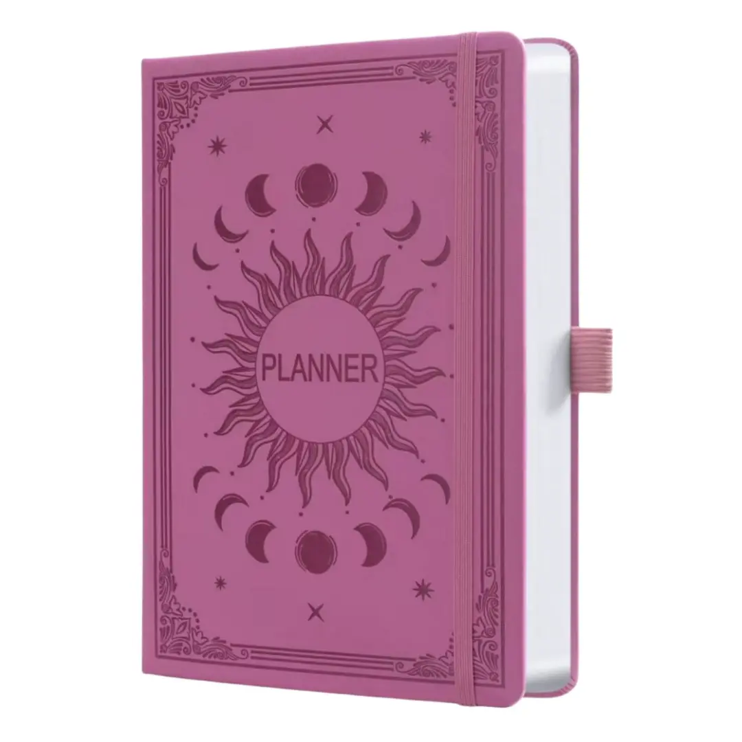 Adhd-Friendly Leather Undated Daily Planner, Office Planner, 7-Month A5 Hardcover Organizer, 300 Pages, Weekly & Monthly Life Planner, Focus & Time Management, Hardcover Journal, Planner Notebook, Productivity Planner, Weeks Planner