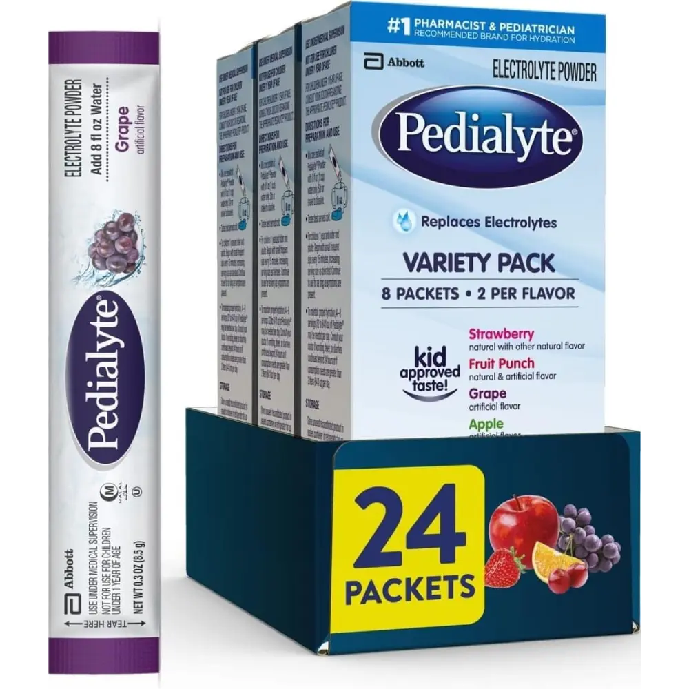 Electrolyte Powder Packets Hydration Drink Mix Variety Pack Electrolytes for Adults and Kids 30 Pack