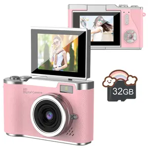 Digital camera,1080P high-definition portable digital camera,high-definition camera suitable for photography,video recording,autofocus,high-definition pixel camera,anti shake,180°Flip screen & Colorffilters,8x digital zoom,and shooting digital camera