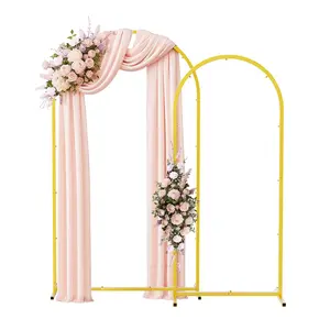 EMART Set of 2  Gold Arch Backdrop Stand  ,  6ft & 7.2ft Gold Metal Wedding Arch Backdrop Frame  with Carrying Bag for Parties Baby Shower Birthday Ceremony Decorations mini  pixel  camera