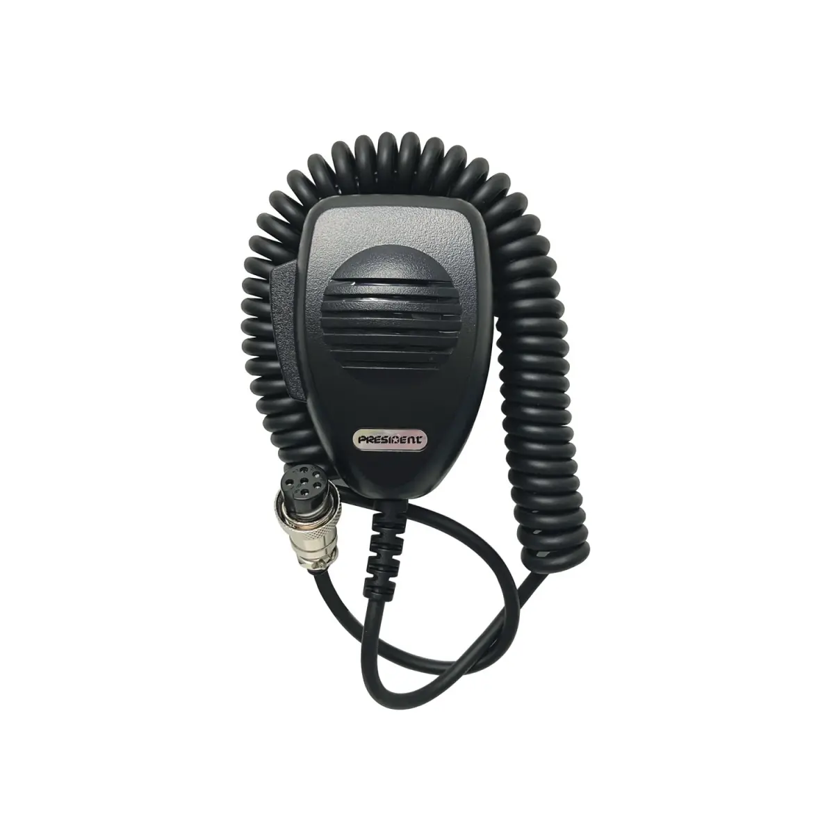 President ACUS013 Durable 6-Pin Corded Radio Replacement Microphone (No Channel Button)