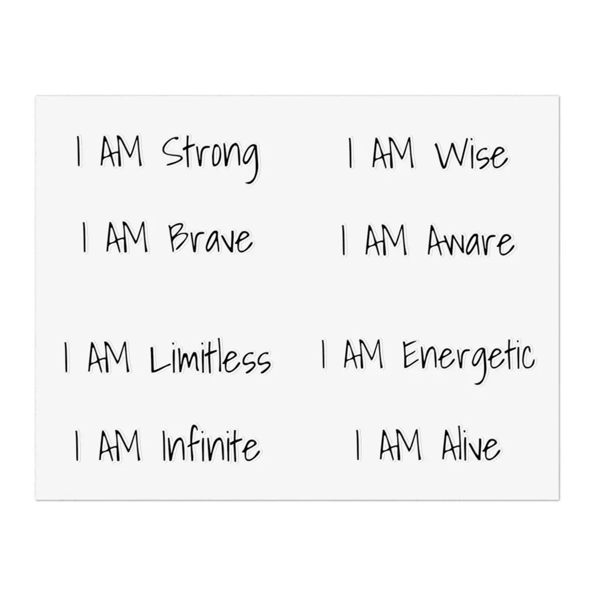 I AM Collection #2 - Mirror Affirmation Stickers