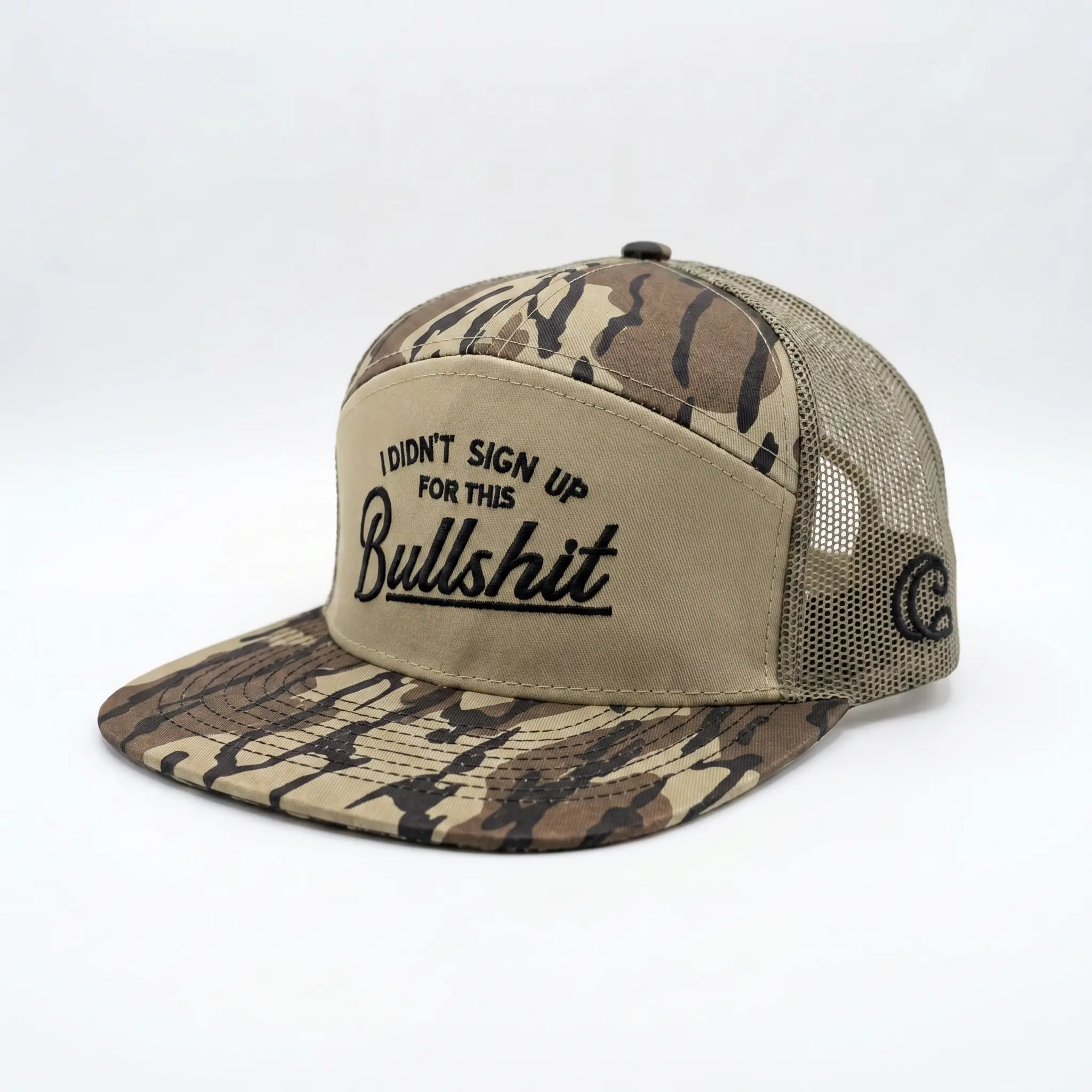 I Didn’t Sign Up For This Bullshit Trucker Hat | Adjustable Mesh Snapback Baseball Cap for Men & Women