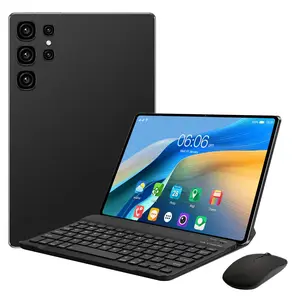 Tablet 10.1 Inch Android 15 Tablet, All-in-One Premium Tablet, S26M 8G+128G Stunning 10.1" FHD Display & Immersive Quad Speakers Latest Android Tablets with Drop-Proof Case, Keyboard, Mouse Fast & Portable Tablet for Online Learning, Work, Entertainment
