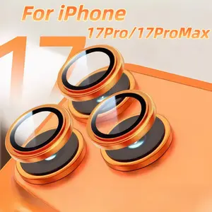 Apple iPhone 17 Pro/17 Pro Max Camera Lens Protector Film, HD Ultra-Clear Lens Protection, Durable Scratch-Resistant, Easy Installation, Smartphone, Cellphone Protective
