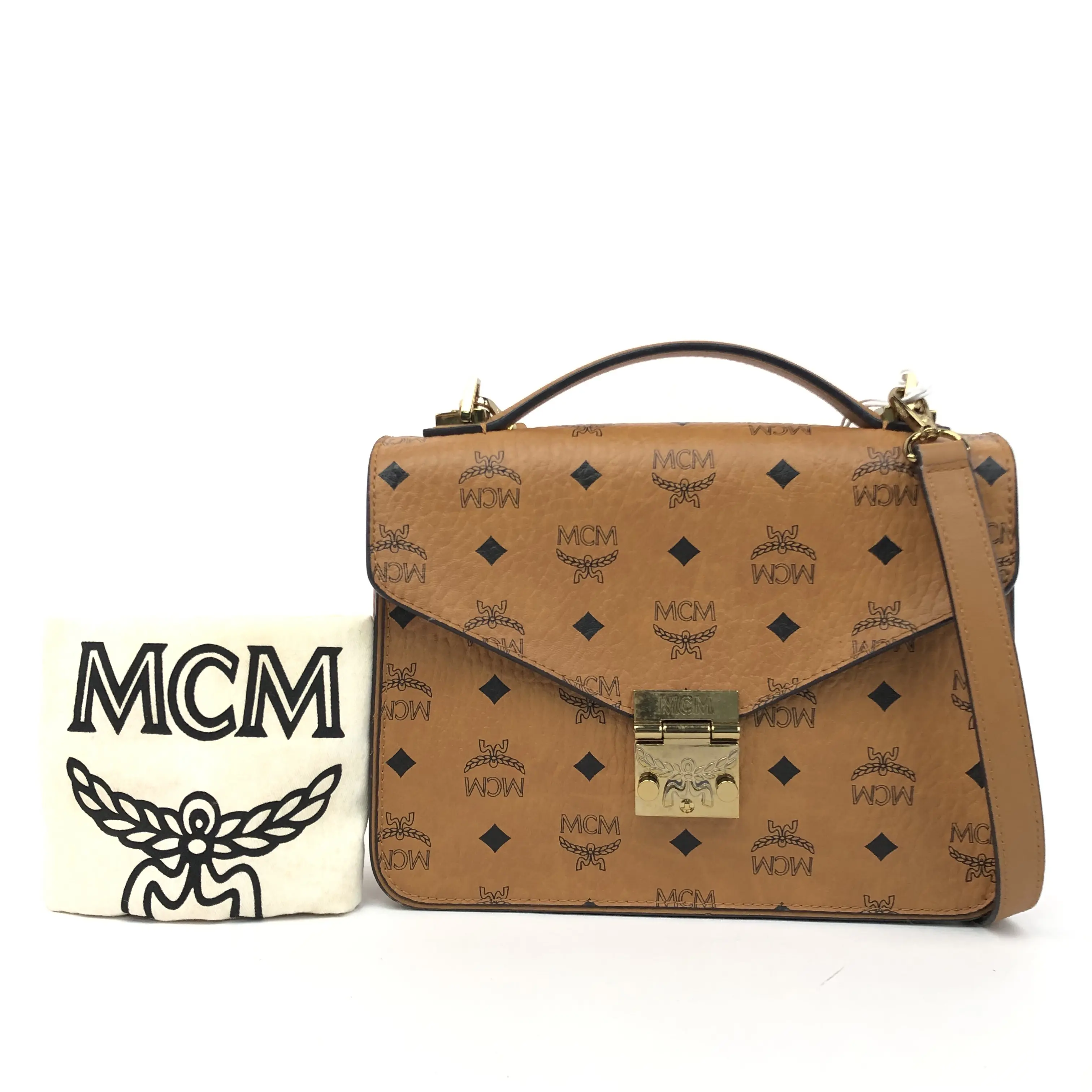 Pre-owned MCM Leather Shoulder Bags 9.84'' R889 Shoulder Bag C1364121342 0716 T5 Qiqi