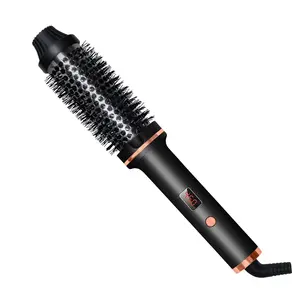 Women's Curling Irons: 3-in-1 dual-function straightening/curling comb. Ceramic heated styling tool with adjustable temperature settings and 360° swivel cord for effortless styling.