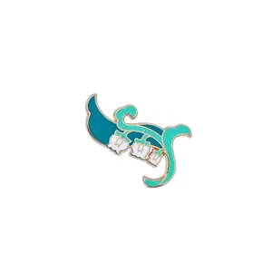 Fanli Enamel Pins "Lily of the Valley" - 42 * 29 mm Brass Plated 18k Gold Filling Safety Clasp Urban Escape Serenity Pin
