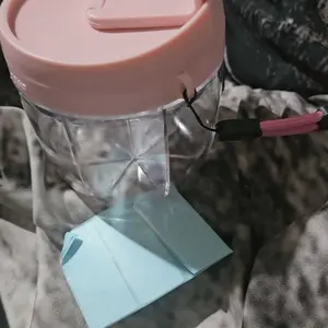 Cute Pill Dispenser with 7 Large Compartments, Portable Pill Bottle Organizer with Wide Opening for Easy Use, Anti-Mix Pill Organizer for Travel, BPA-Free Pill Container, Pink Healthcare Organizer with Times a Day Weekly stick-on label Capsule