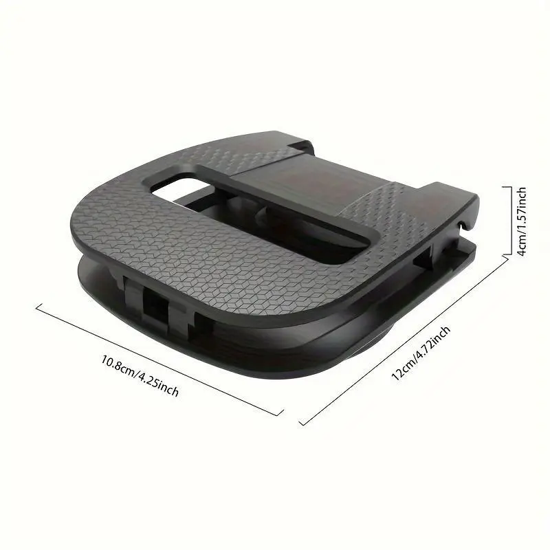 Car Phone Mount - Rubber Anti-Slip Grip Stand Mount, Rotatable Phone Holder with ABS Suction Cup, Dashboard/Desktop Smartphone Navigation Accessory for Automotive Interior