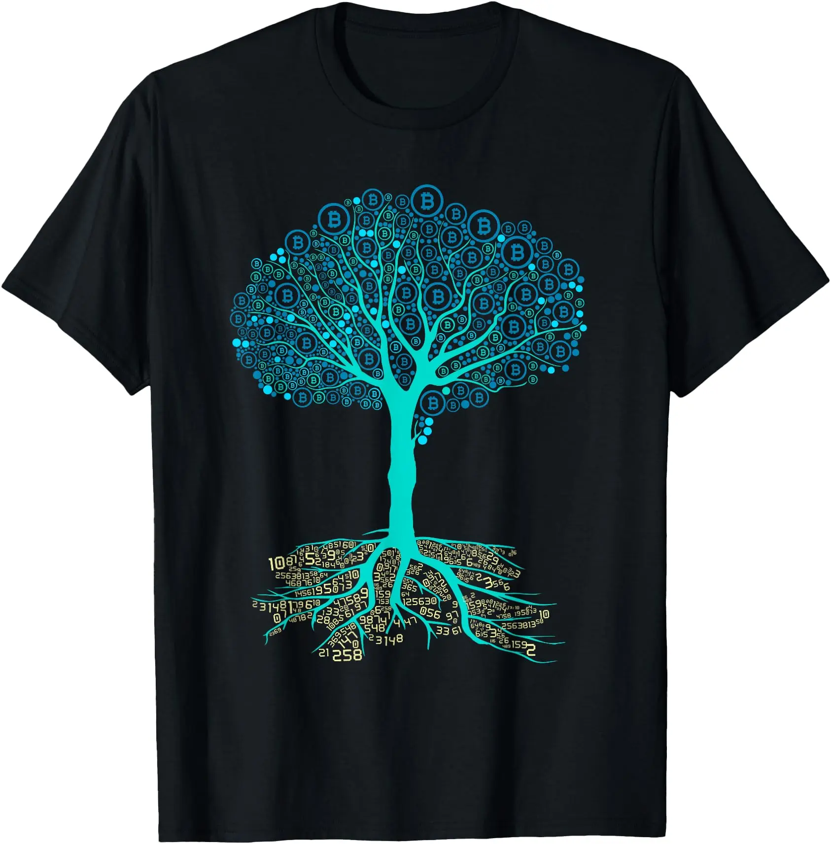 Bitcoin Gift BTC Cryptocurrency Bitcoin T-Shirt Classic Cotton Top Unisex