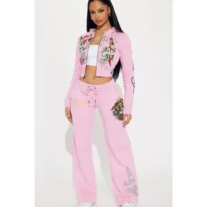 Ed Hardy Tiger Roar Pant - Pink T