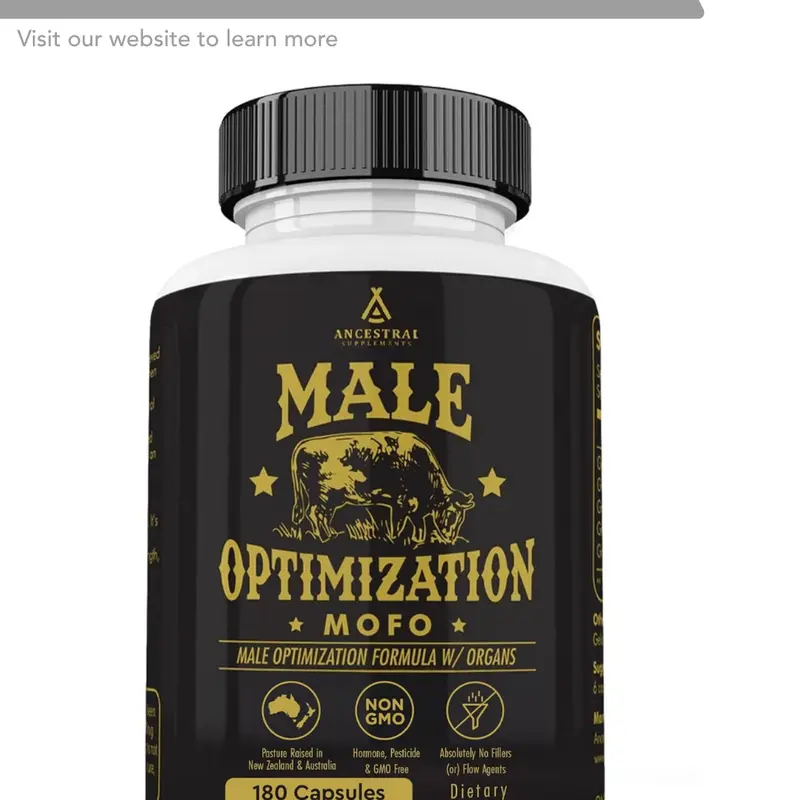 Ancestral Supplements MOFO- 180 Capsules Supports Energy Production Detoxification Digestion Immunity Full Body Wellness Non-GMO Freeze Dried Liver Health Supplement Supplement Edible Healthcare Fitness
