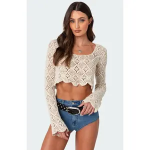 Edikted Women's Tessie Crochet Top