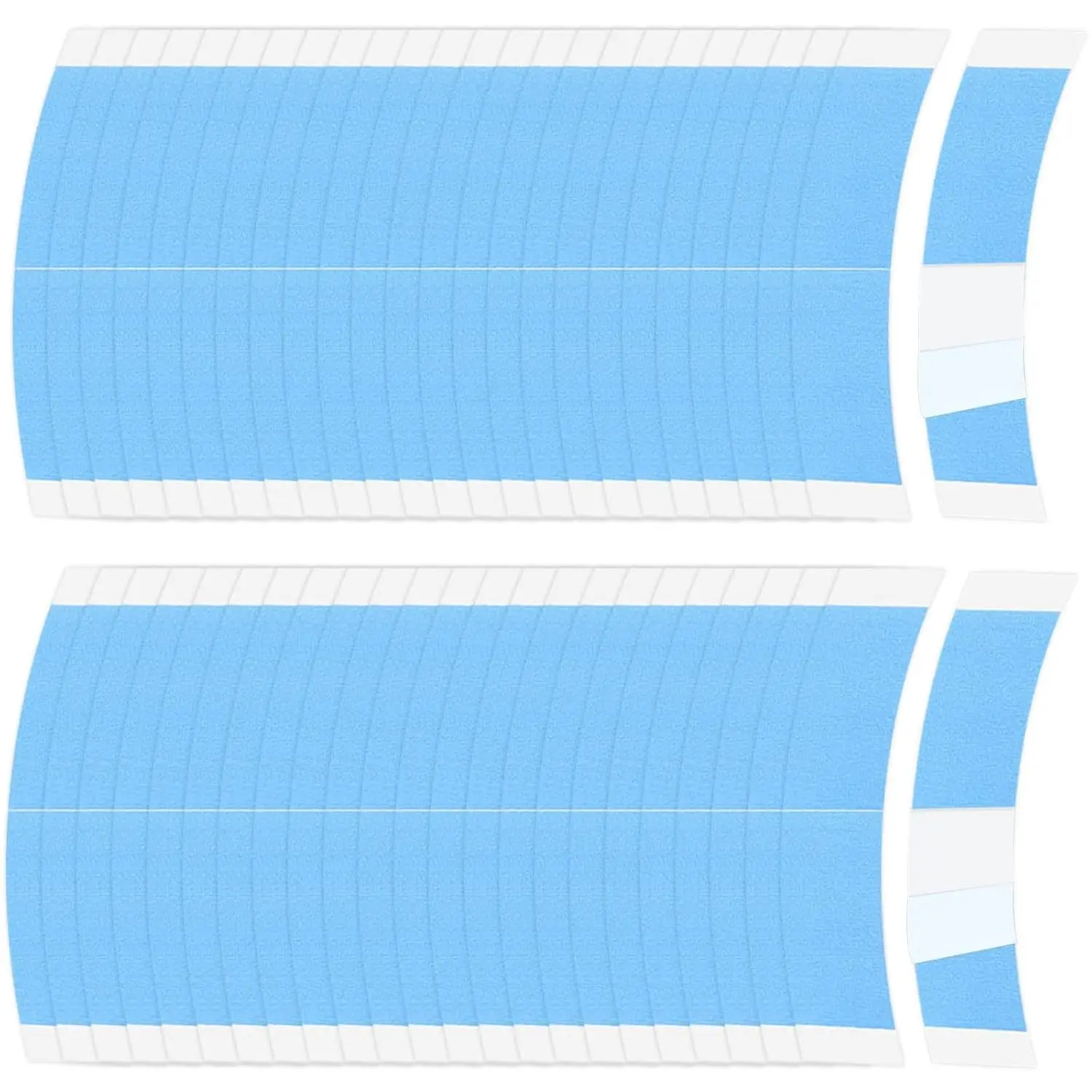 48 count Lace Front Wig Tape Lace Clear Toupee Tape Adhesive Tape Double-Sided  Lace Wigs Tape C  Hair Bold Hold lace Tape for Wigs Toupees Hair Pieces and Hair Extension (Blue)