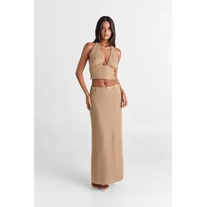 Haven Maxi Skirt Tan