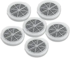 GL2103 HEPA Filter Replacement Compatible with RIGOGLIOSO, JINPUS, LTLKY, Frida , Meleden,SY900S and More Air Purifiers, 4 Inch 3-in-1 Activated Carbon and True HEPA Filters (6-Pack)
