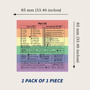 Notebook Transparent Shortcut Key Stickers for Stylish Design