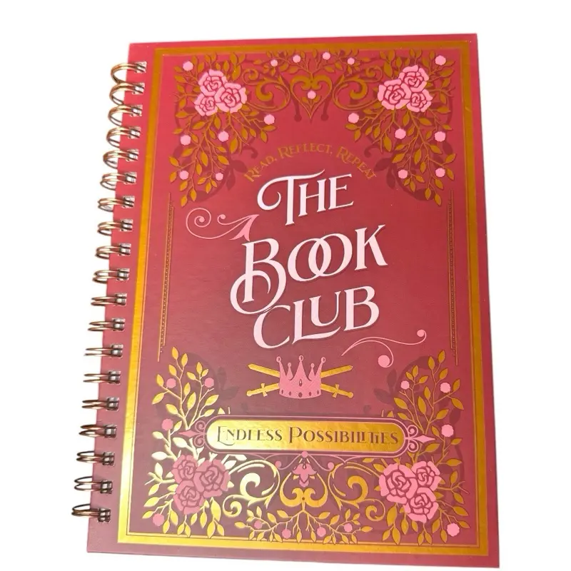 The Regal Book Club Notebook - Spiral Binding with "ENDLESS POSSIBILITIES" Design, Ideal for Book Clubs and Writing Enthusiasts