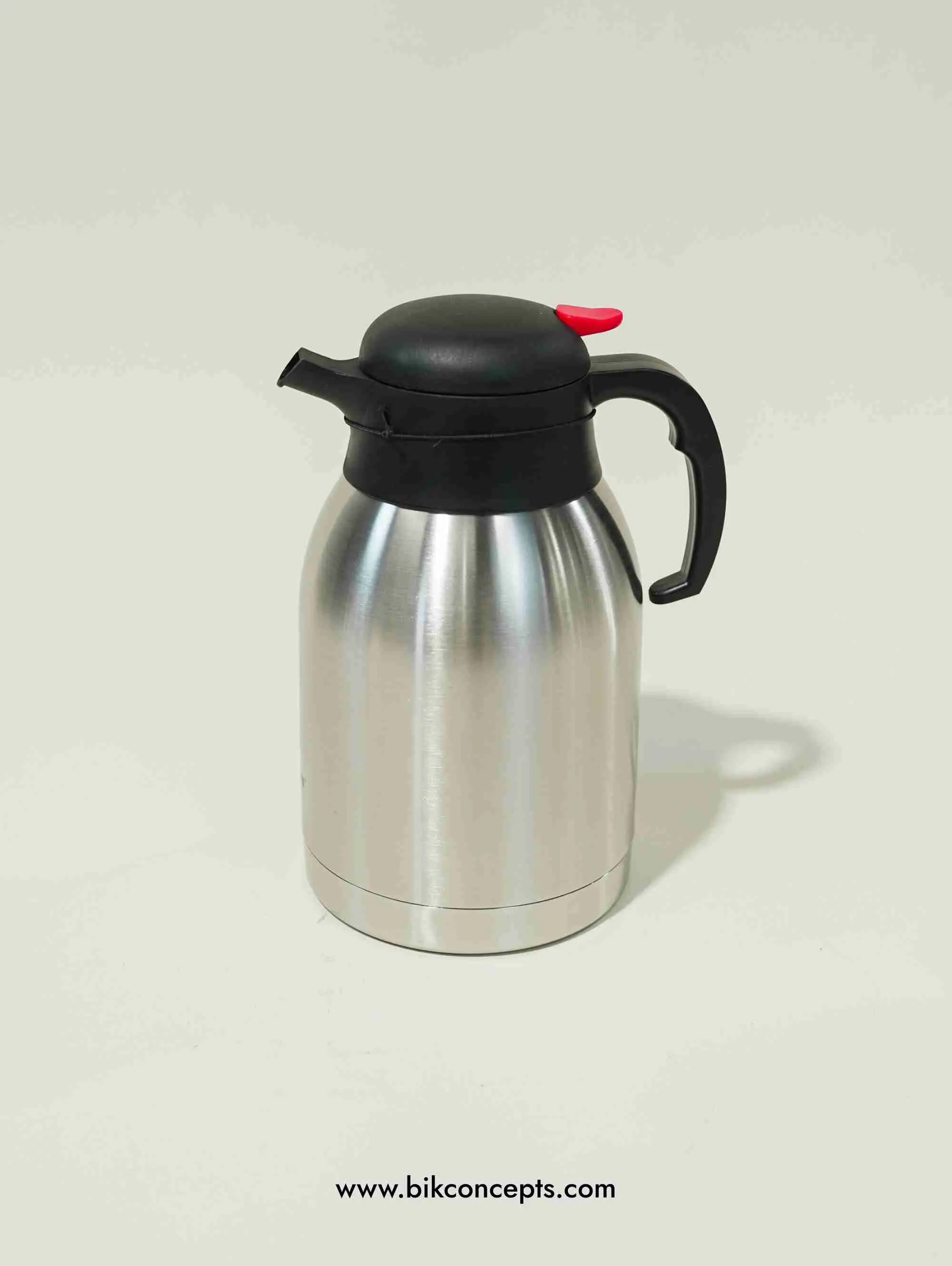 Classic Stainless Steel Vacuum Jug with Pour Lid - 2L/2.5L Insulated Thermal Coffee/Tea Carafe