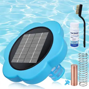 Toodour Solar Pool Ionizer - Upgraded Floating Solar Pool Ionizer for Above Ground Pool Cleaner, Up to 45,000 Gallons, 85% Less Chlorine, Durable Pool Cleaning Equipment for Swimming Pools