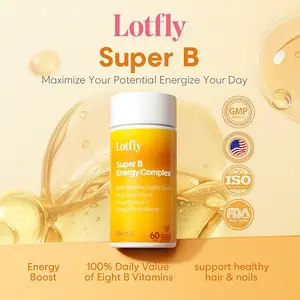 Elevate Your Strength – LOTFLY Super B Complex | 9-in-1 Energy & Metabolism Blend with B Vitamins & Taurine Dietary Supplement for Fitness & Healthcare