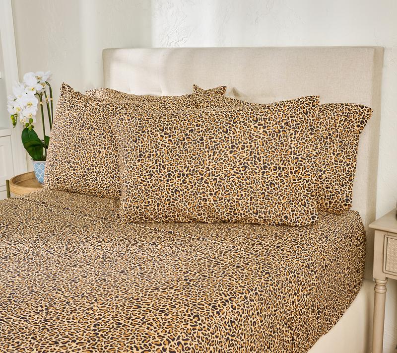 Home Reflections Double Brushed Sheet Set w/ Extra Cases Pillow