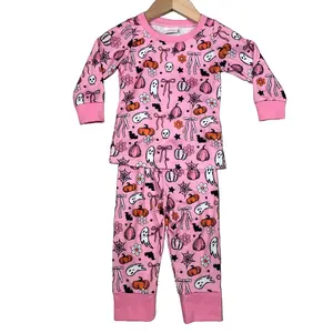 C Girl Halloween Pajamas Set Pumpkin Girl Halloween Outfit