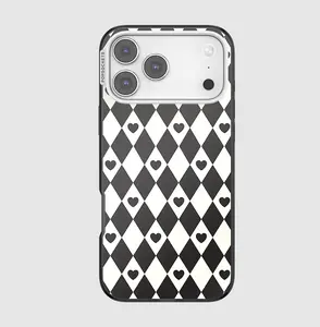 popsockets Harlequin Hearts Black iPhone 17 Pro Max MagSafe Case, Cover, Accessories, Smartphone