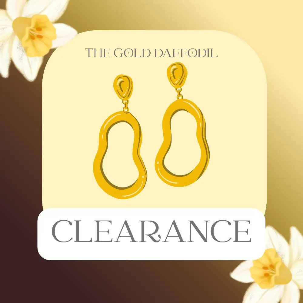 Clearance Claims for Polymer Clay earrings on Tiktok Live only - The Gold Daffodil