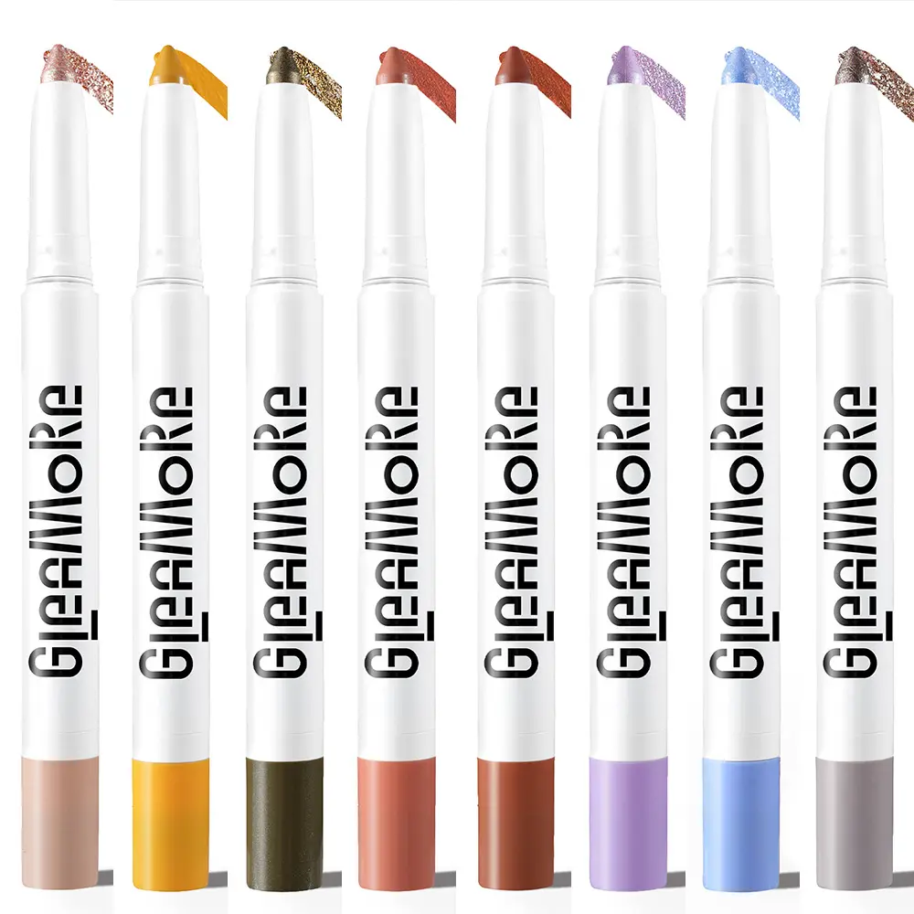 Gleamore Blink Bait Shadow Stick, Long-Lasting, Buildable Cream Eyeshadow Stick with Smudger, Waterproof, Multi-use for Eyes, Lips, and Highlights, High Pigment, Vegan & Cruelty-Free,Champagne