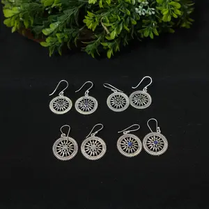 Boho Silver Earring, Bohemian Earring ,Handmade Jewelry , Gift For Her, Handmade Gold Silver Jewelry , Mother's Day Gift, Nickel Free