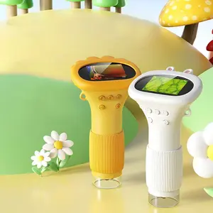 Digital Microscope, 1000x Magnification, 2 Inch Screen, Portable Mini USB Camera, Science Education Toy, Gift for Kids 3-12