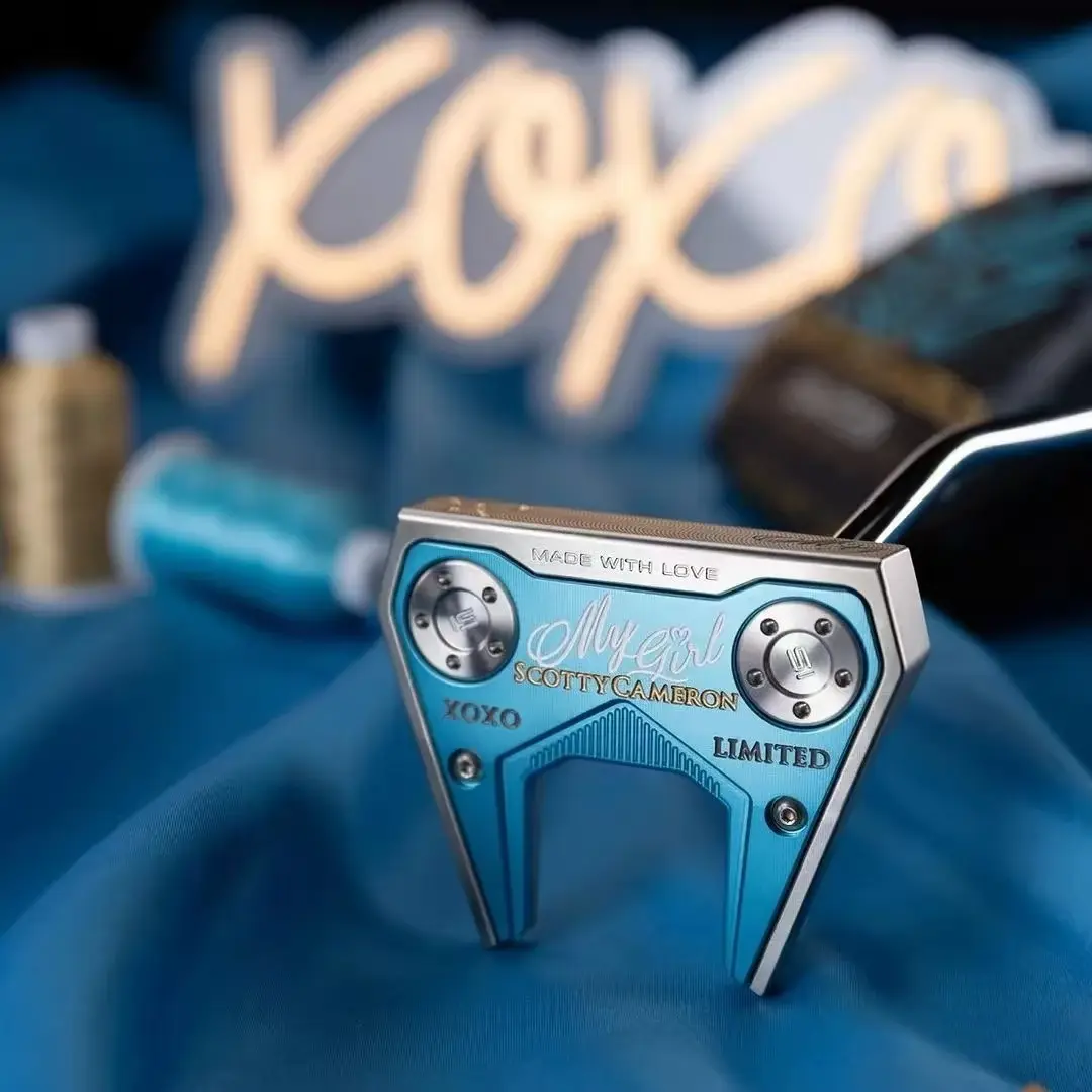 The limited edition #       22 archival-grade putter features a high-performance multi-material wood construction in a turquoise blue color scheme.The base is made of aerospace-grade aluminum alloy, and its balanced design ensures unparalleled stability.