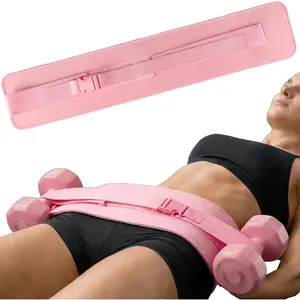 Hip Thrust Belt for Dumbbells, Kettlebells & Plates, Adjustable Booty Belt with Slip-Resistant Padding, Comfortable Glute Bridge Weight Belt for Home & Gym Workouts