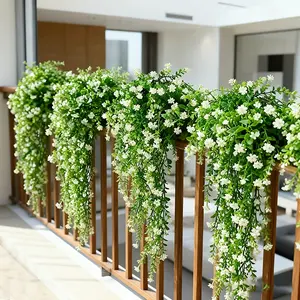Artificial hanging eucalyptus ivy vines for indoor/outdoor decoration, Indoor Plants Decor, realistic plastic greenery, maintenance-free, suitable for home, weddings, porches, gardens, Thanksgiving, Halloween, Christmas