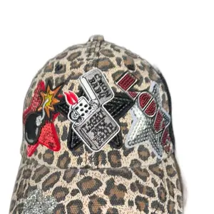 Custom Leopards Cap with Patches - Fashionable Clothes Accessory