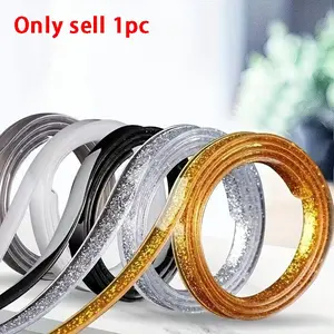 1pc Self-Adhesive Caulk Strip: The Perfect No Drill Adhesive Sealant Tape for Bathroom, Toilet, Sink, and Bathtub Floor Wall Edge Protection! Invisible Waterproof Sealant, asethetic room decor, home decor
