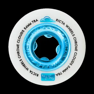 Ricta 54mm Chrome Clouds Blue 78a Skateboard Wheels