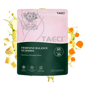Taeci Women’s Health Gummies – pH & Digestive Support | Tropical Pineapple Flavor | Vegan & Gluten-Free