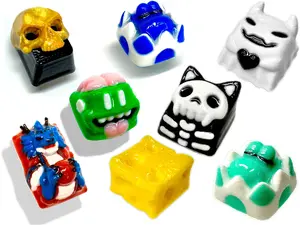 CUSTOM KEYCAPS (GHOST,SKULL,CHEESECUBE,DRAGON,ZOMBIE,ECT.)