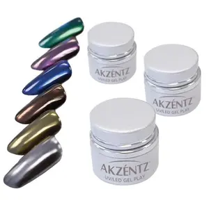 Akzentz Gel Play Pearlescent Powder 6 Colors