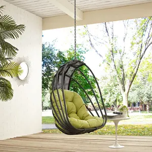 Modway Whisk Outdoor Patio Swing Chair Without Stand in Peridot