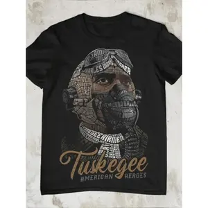 Tuskegee American Heroes Graphic Streetwear T Shirt For Men
