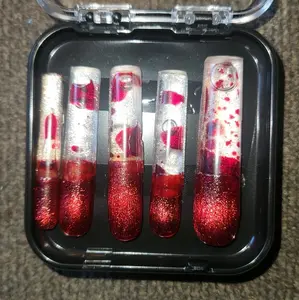 custom Long Lava Lamp Press on nails