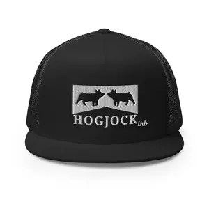 Lazy H Beadwork Hog Jock Trucker Cap - Black